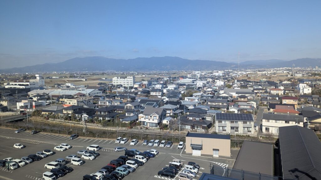 病室から眺める佐賀の空。強制的な「静寂」も、また良しとして。